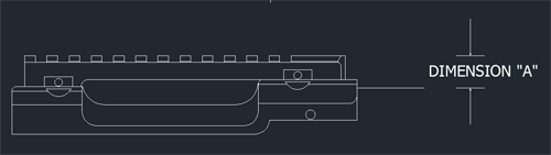 RUGER M77 Scope Mount Height Drawing